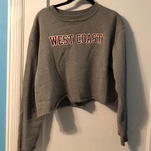 cropped sweatshirt